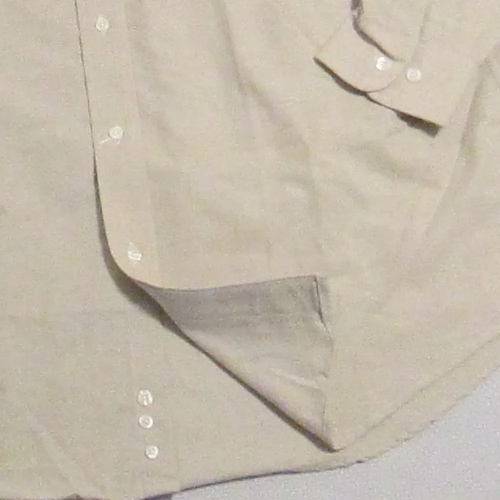 🎈 #SOLD# CROFT & BARROW MEN’S TAN/BEIGE DRESS SHIRT – 17/36 NEW 🎈 - Picture 15 of 15
